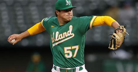 Oakland A’s send top pitching prospect home for elbow exam